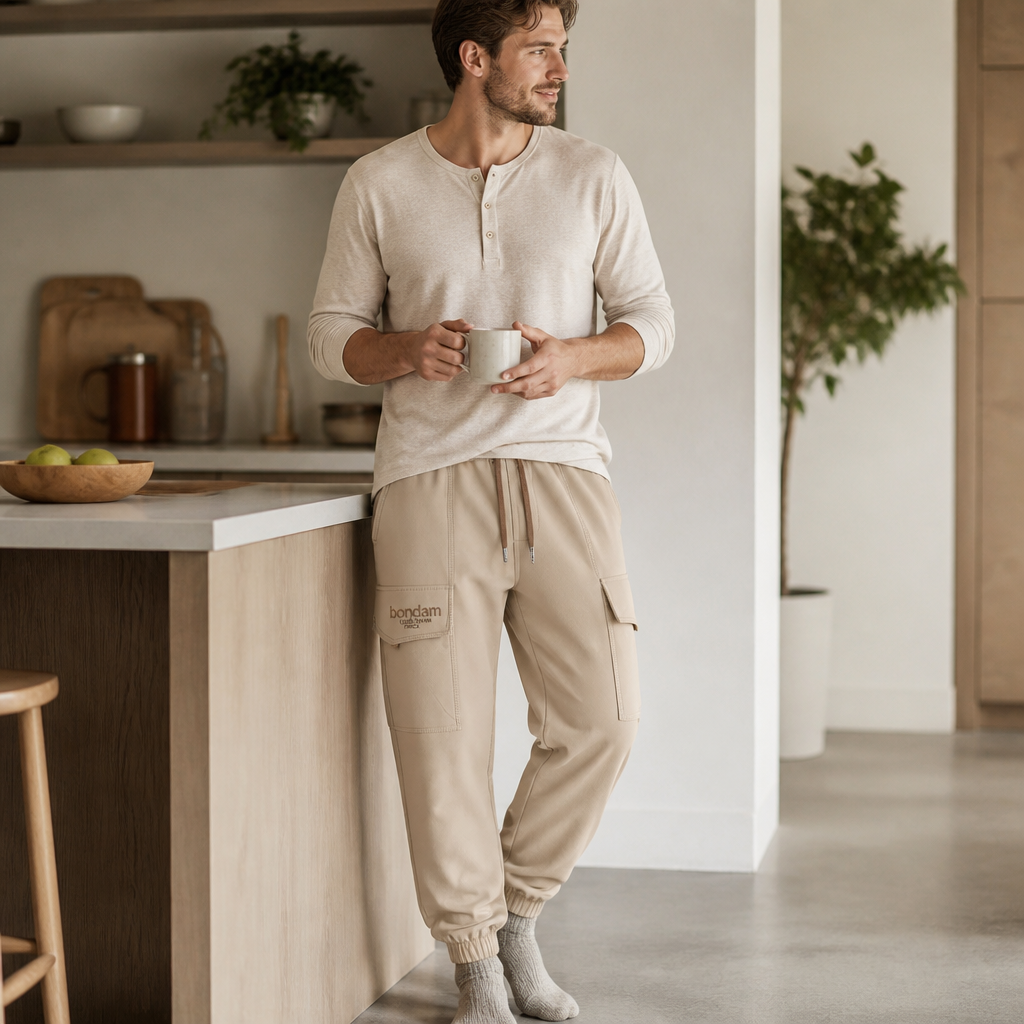 FitEase™ – Slim Cargo Joggers with Stretch Drawstring Waist