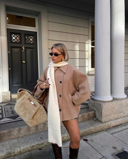 Jazzy | Stylish Oversized Wool Coat for Winter Fashion
