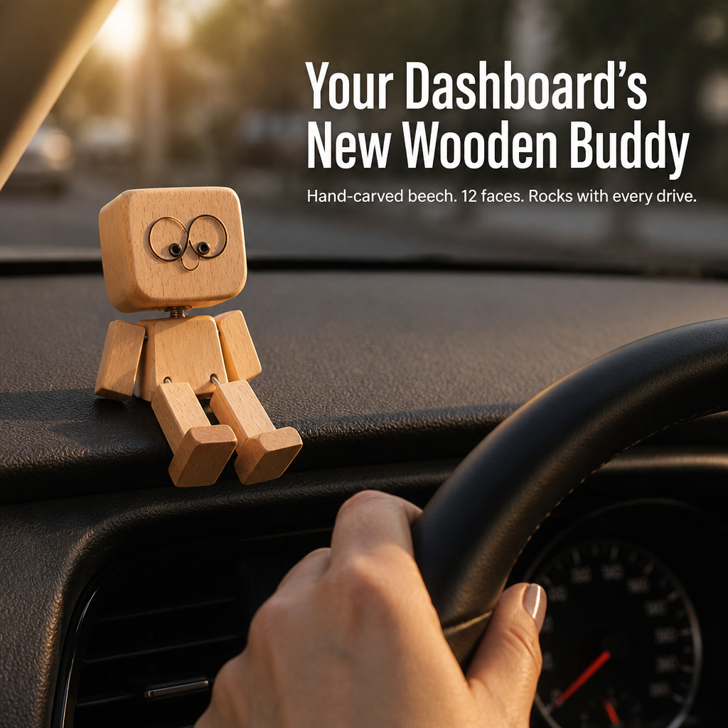WoodMuse™ — Bring Home a Handcrafted Wooden Pal That Sways With Every Ride