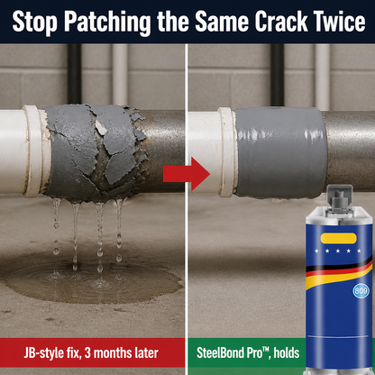 SteelBond Pro™ — Repair Cracked Metal in 60 Minutes Without Welding Equipment