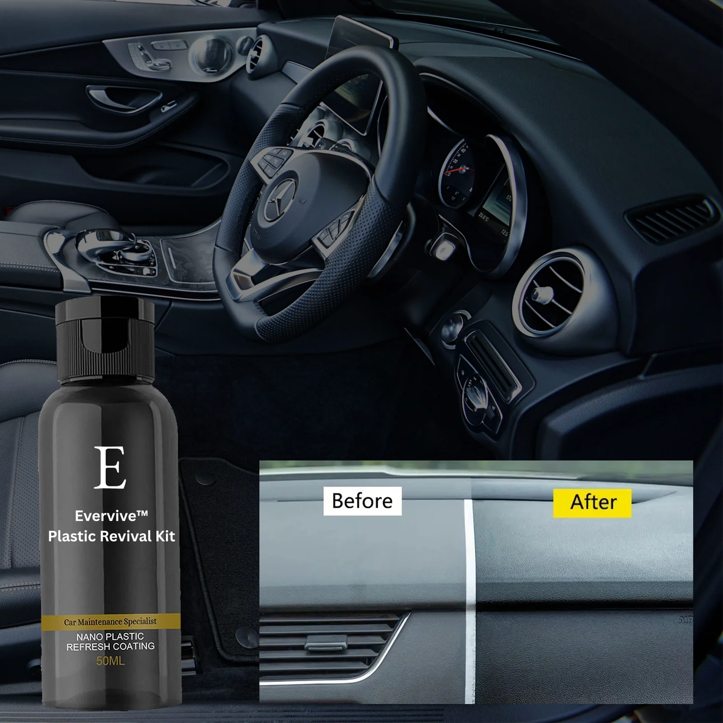 LuminaShine™ Plastic Rescue Kit — Bring Faded Car Plastics Back to Stunning, Showroom-Ready Shine Instantly