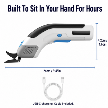 LuminaShear™ — Slice Through Fabric, Leather & Cardboard Without Hand Strain