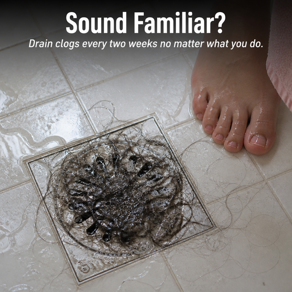 DrainGuard™ — Prevent Hair Buildup Before It Ruins Your Shower Drain