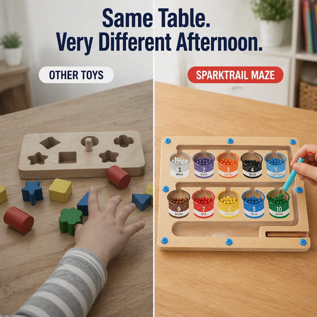 SparkTrail™ Magnetic Maze — Swap Screen Meltdowns for Half an Hour of Engaged Play