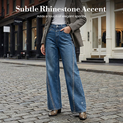 DivineLux™ Rhinestone Jeans — Shape Your Curves, Ignite Confidence, and Stay Unstoppable All Day