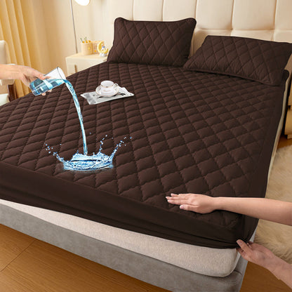 SnoozeShield™ — Wrap Your Bed in Heavenly Softness and Total Stain Defense