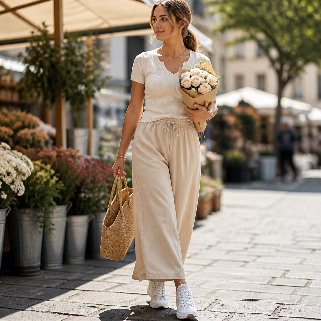 LunaStride™ – White Floral Lace Mesh Platform Sneakers
