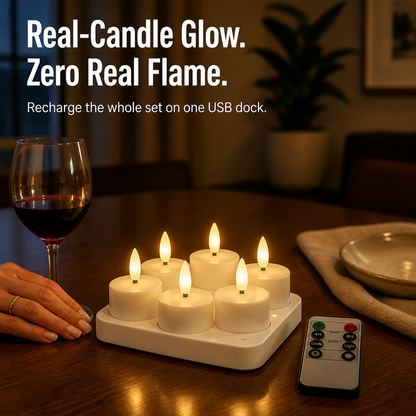 FlareMist™ — Instantly Recharge Twelve Authentic Flames with a Single Plug-In