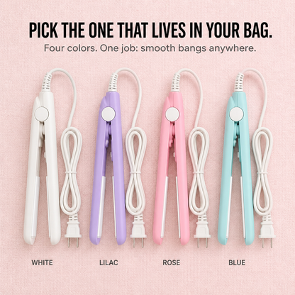 LumeaCurve™ Mini Styler — Sleek Bangs, Control Frizz & Revive Waves Anywhere