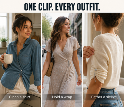 SnapStyle™ — Tuck, Cinch & Restyle Any Outfit Without Pins or Sewing