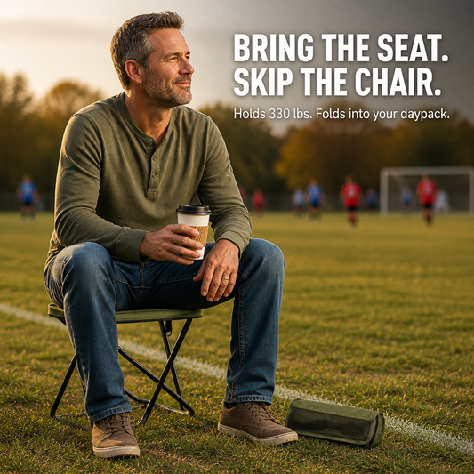 TerraSeat™ — Pack a 330 lb Seat That Collapses Into Your Daypack