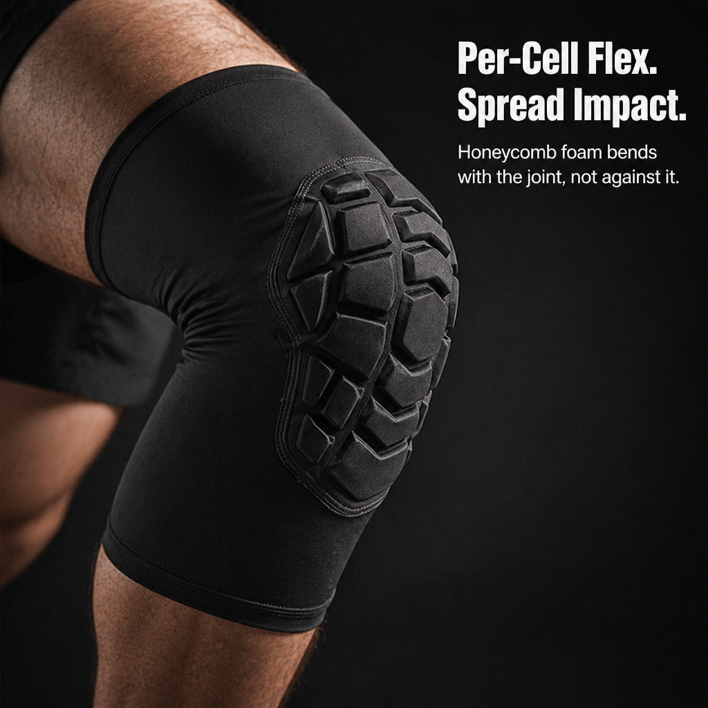VibraGuard™ Honeycomb Compression Sleeves — Cushion Each Fall, Dash, and Crossover