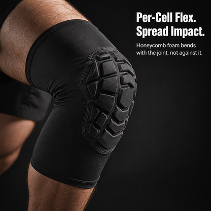 VibraGuard™ Honeycomb Compression Sleeves — Cushion Each Fall, Dash, and Crossover