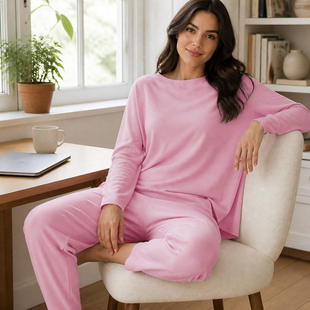 Mirelle™ – Casual Boat-Neck Two-Piece Outfit with Slim Pleated Tapered Pants