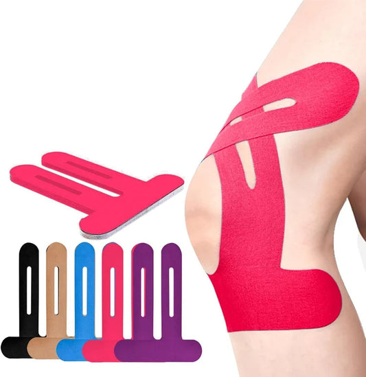 Knee Support Tape – Pre-Cut Kinesiology Strips for Active Joints
