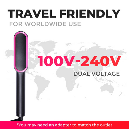 GlowGlide Smoothing Brush - Smooth and Stylish Hair in Just a Few Minutes!
