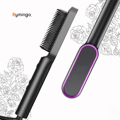 GlowGlide Smoothing Brush - Smooth and Stylish Hair in Just a Few Minutes!