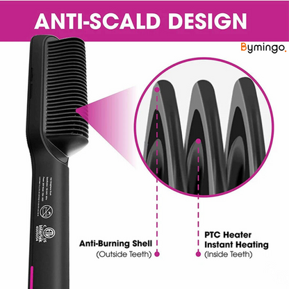 GlowGlide Smoothing Brush - Smooth and Stylish Hair in Just a Few Minutes!