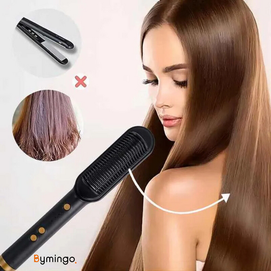 GlowGlide Smoothing Brush - Smooth and Stylish Hair in Just a Few Minutes!