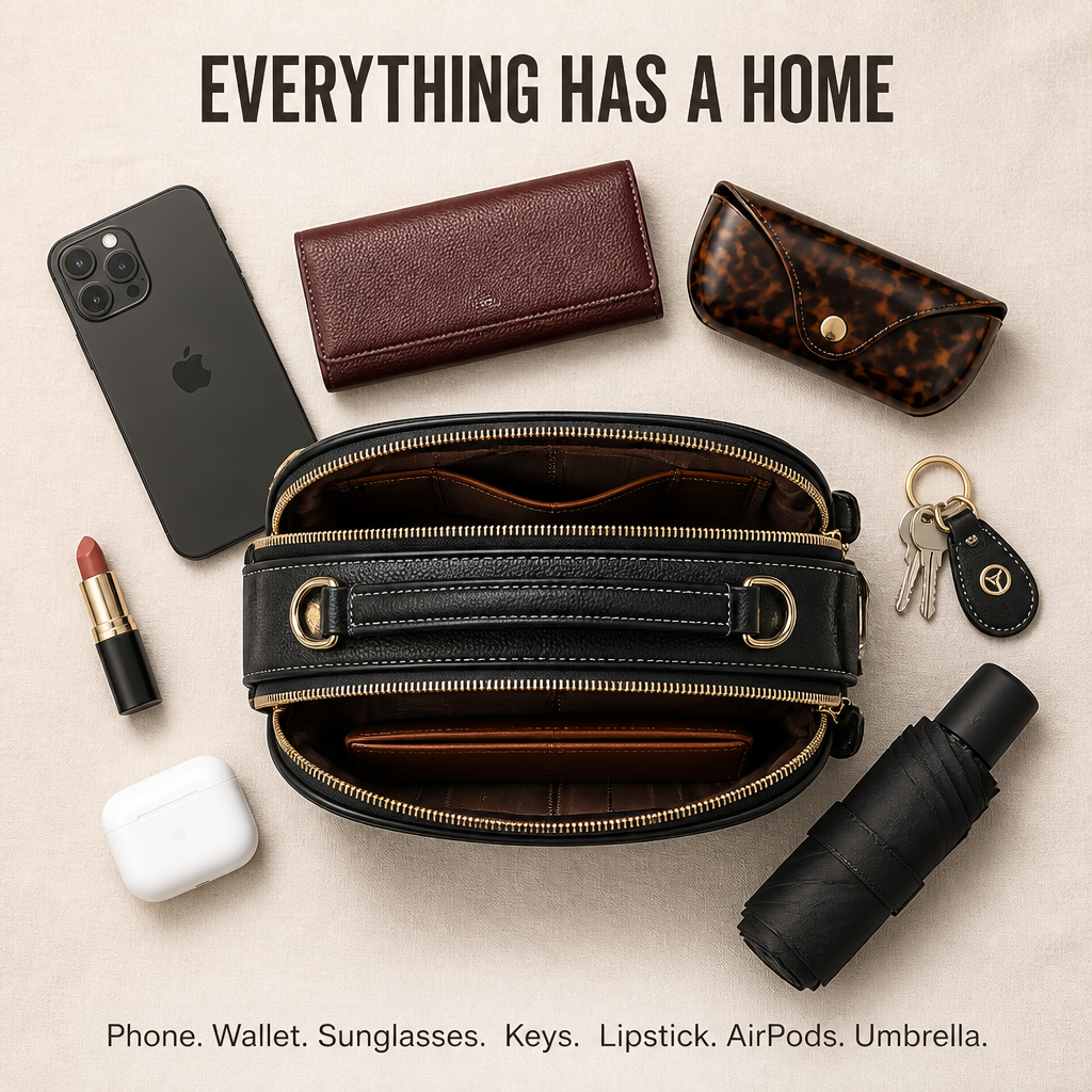 Lumevia™ — Discover All Essentials in 5 Clever Pockets Without Searching