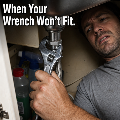 PowerGrip™ — Spin Supply Lines Smoothly, Quickly Loosen Stuck Faucet Nuts