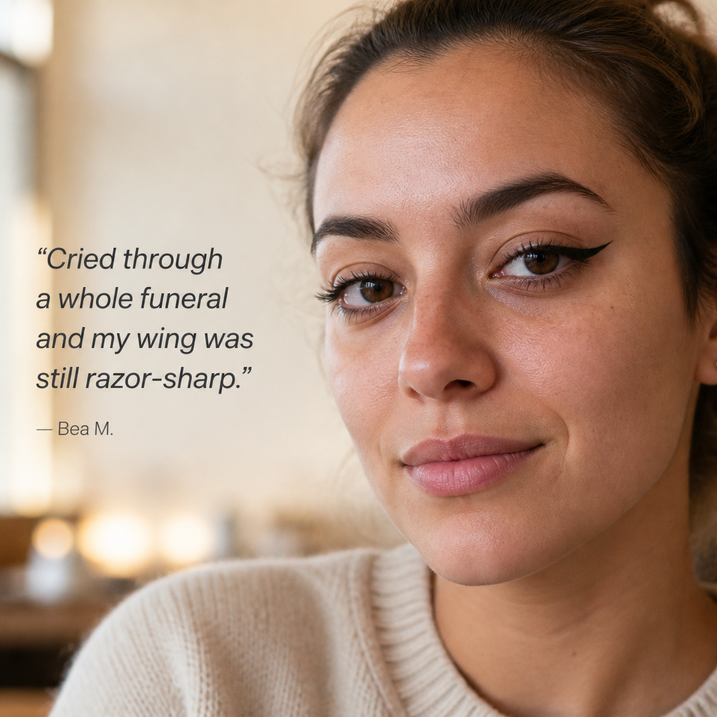 LuxeLine™ — Effortless All-Day Wings That Stay Flawless Through Tears and Sweat