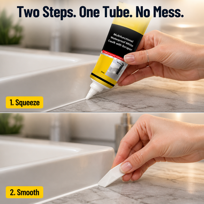 AquaShield™ — Reseal Bathroom and Kitchen Edges Minus the Caulk Gun