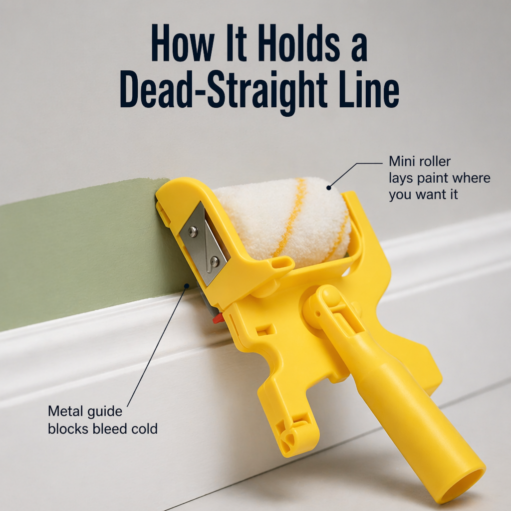 FluxEdge™ Paint Edger — Achieve Razor-Sharp Lines Without Tape, Drips, or Touch-Ups