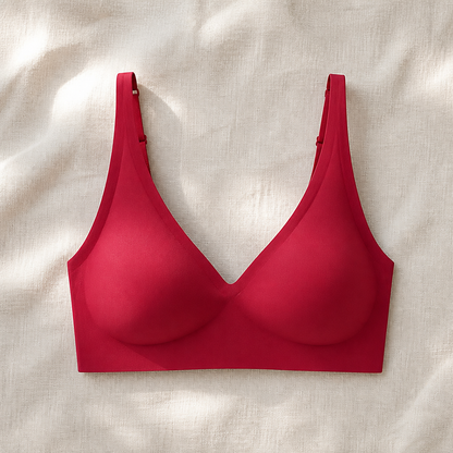 LumiFit™ – Seamless Wireless Bralette with Softly Padded V-Neck Cups