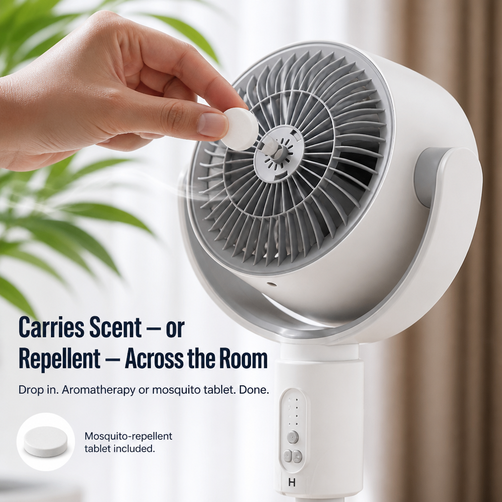 BreezeCraft™ — Quietly Cool Your Entire Bedroom Using Just One USB Port