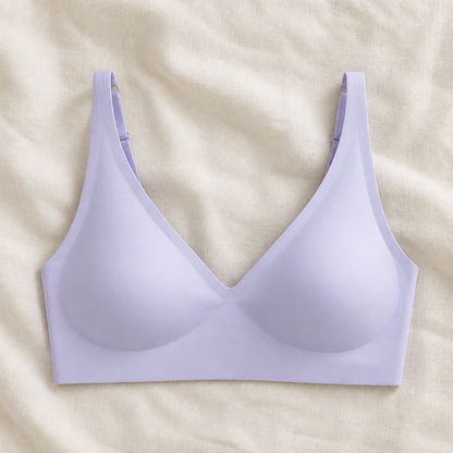 LumiFit™ – Seamless Wireless Bralette with Softly Padded V-Neck Cups