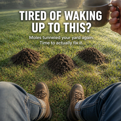 PestGuard™ — Repel Moles, Voles & Groundhogs Using 100ft Quiet Solar Pulses