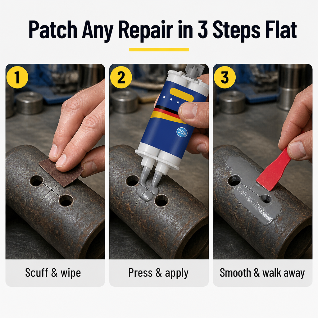 SteelBond Pro™ — Repair Cracked Metal in 60 Minutes Without Welding Equipment