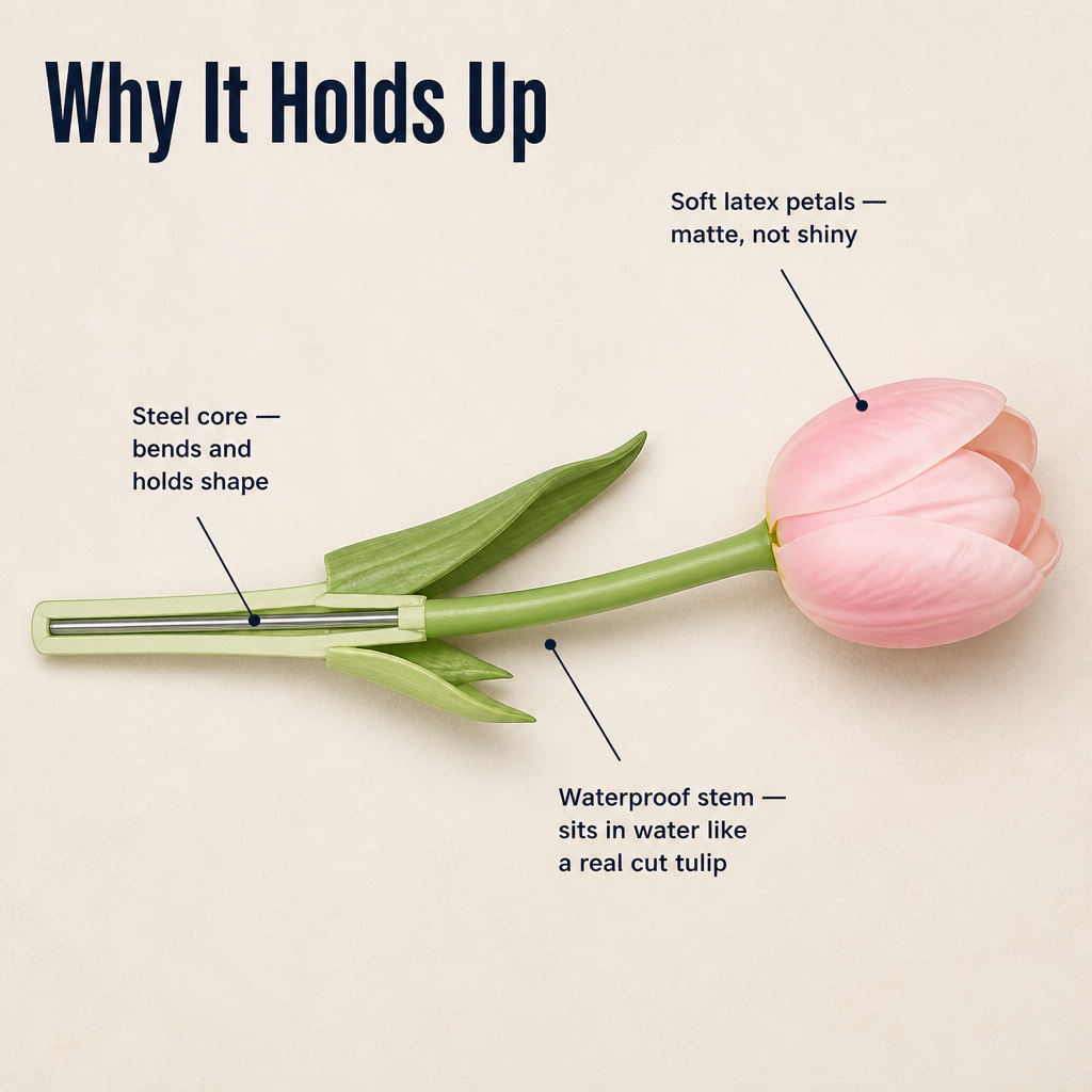 Everbloom™ — Feel the Difference with Real-Touch Tulips That Stay Fresh