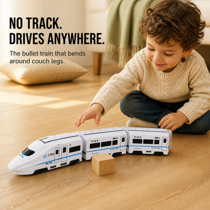 BrainBuzz Express™ — Speed a Life-Like Bullet Train Across Their Bedroom Floor