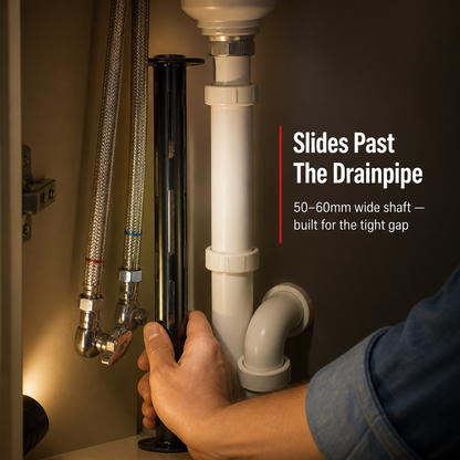 FlexiGrip™ — Fit Any Faucet In Tight Under-Sink Spots Without Needing A Plumber