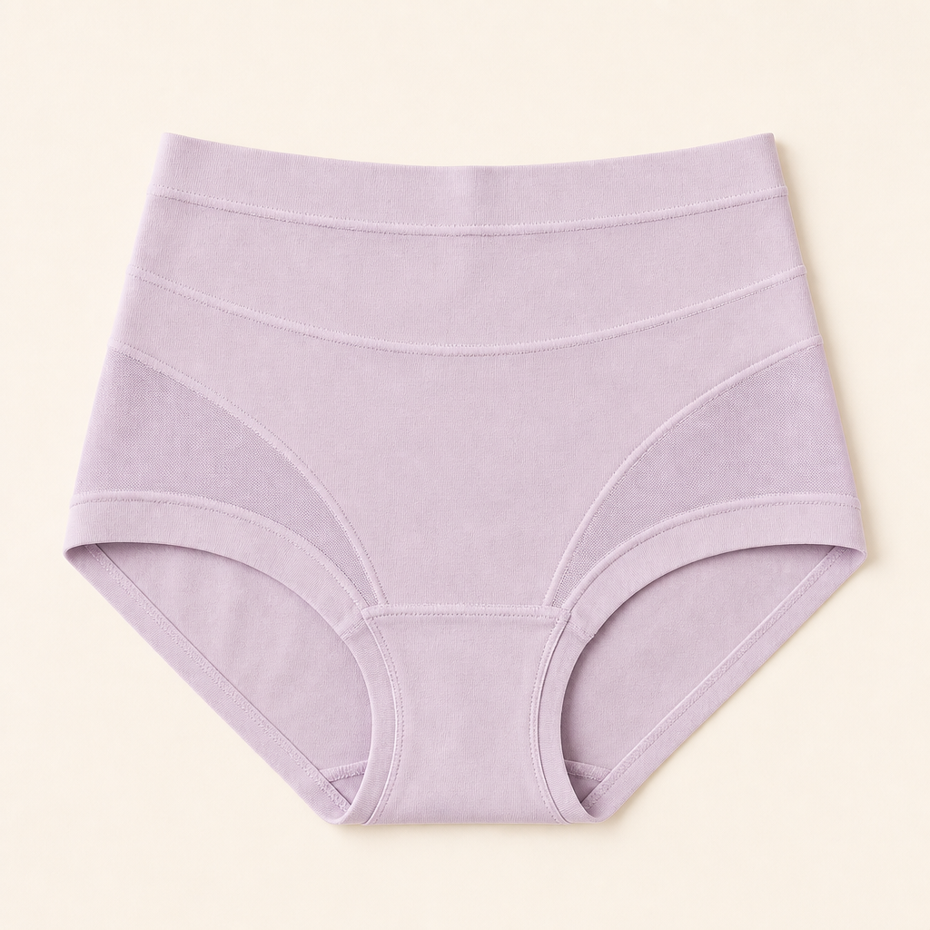 PureForte™ – High-Rise Sculpting Mesh Brief Featuring Antibacterial Silk Gusset