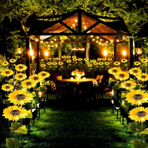 LumiFlora™ Solar Sunflowers — Transform Your Garden into a Warm, Glowing Nighttime Oasis