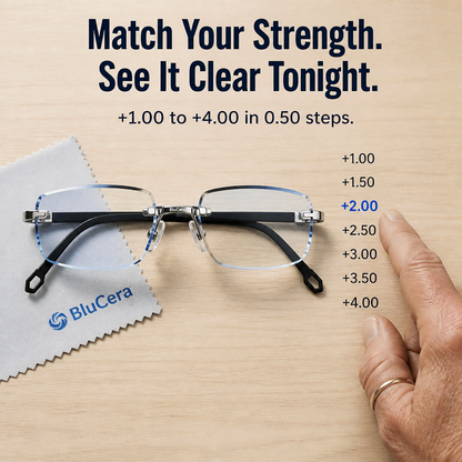 BluCera™ — See Clearly While Reading, Driving & Scrolling in One Lightweight Pair