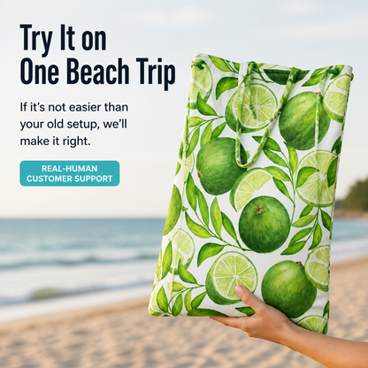 WaveCaddy™ — Carry Your Entire Beach Day in a Single Towel-Backpack Hybrid