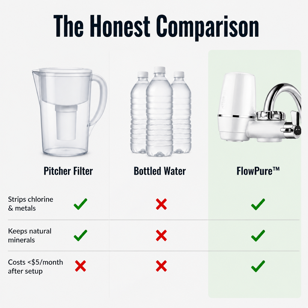 FlowPure™ — Remove Chlorine & Metallic Flavor from Your Tap in Less than a Minute