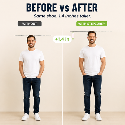StepZure™ — Add 1.4 Inches of Height with Any Shoes You Already Have