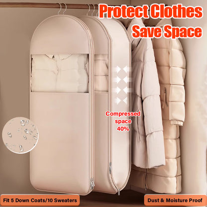 Hanging Garment Protective Cover Featuring Self-Compression (2025 Model)