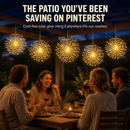 LumaSphere™ — Suspend Dazzling Solar Firework Lights Over Any Patio or Garden