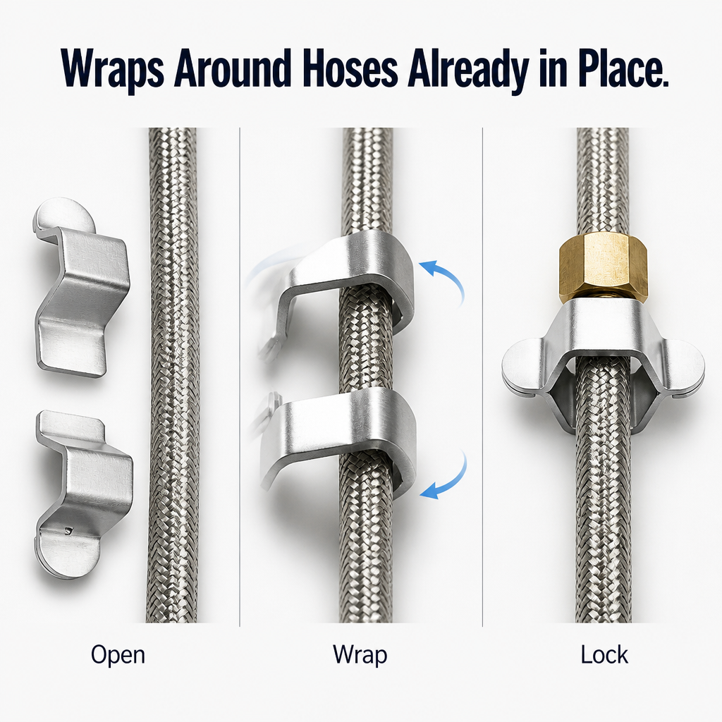 PowerGrip™ — Spin Supply Lines Smoothly, Quickly Loosen Stuck Faucet Nuts