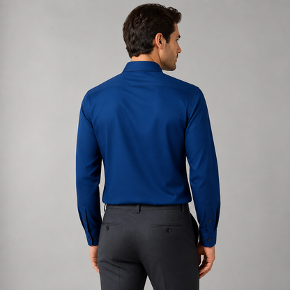 Vantori™ – Wrinkle-Free Slim-Fit Dress Shirt with 4-Way Stretch
