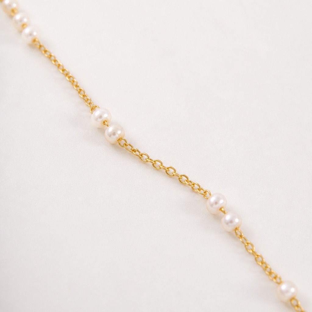 LuminaLuxe™ – Contemporary Pearl Toggle Necklace with Baroque Pendant Drop