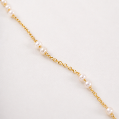 LuminaLuxe™ – Contemporary Pearl Toggle Necklace with Baroque Pendant Drop