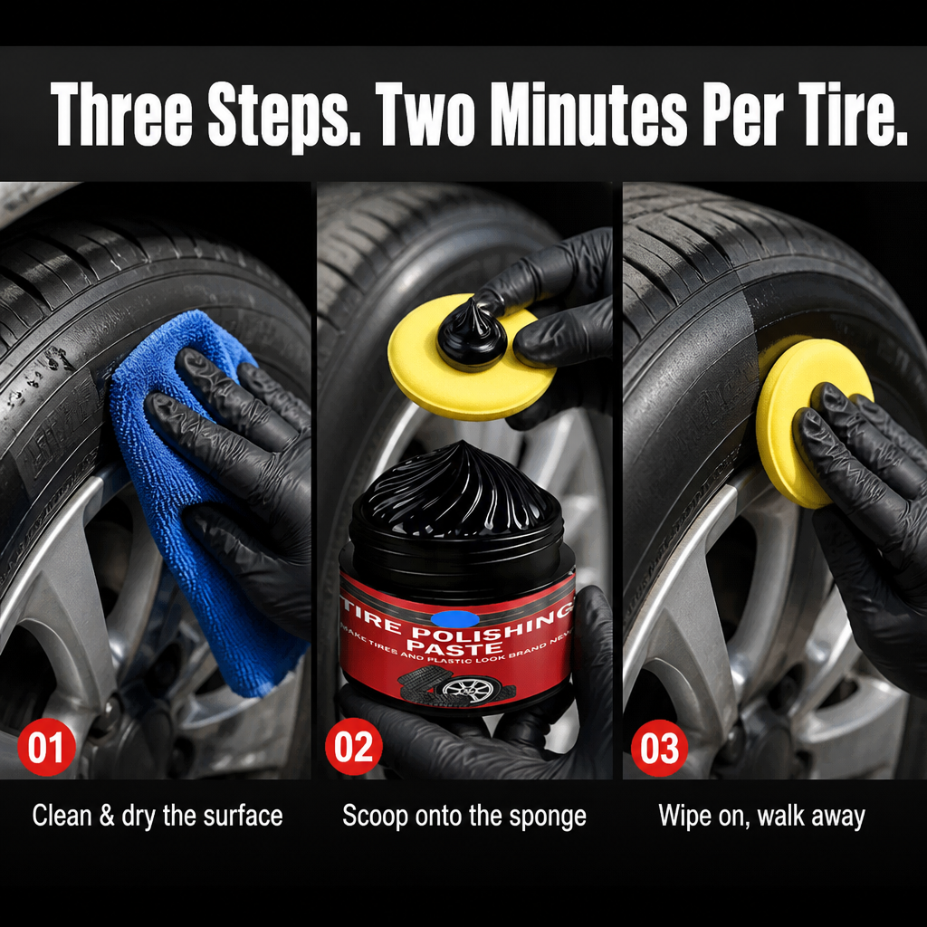 ObsediaBlack™ — Restore Dull Tires to Fresh, Just-Detailed Black in Minutes