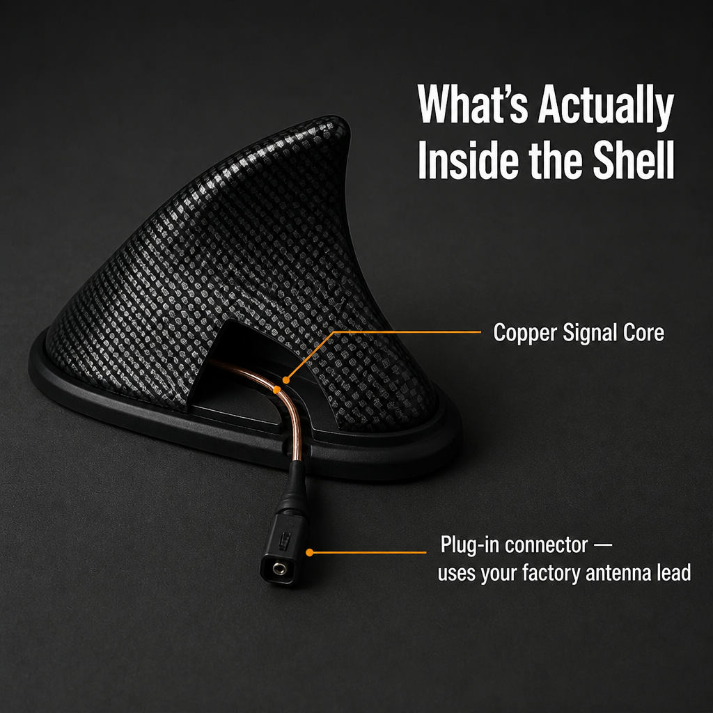 SkyRazor™ — Swap the Stock Whip for a Factory-Style Shark Fin in 60 Seconds